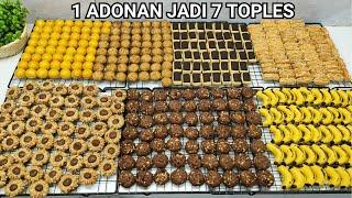 SAVE DULU BUAT LEBARAN, SUPER PRAKTIS, 1 ADONAN JADI 7 MACAM KUE KERING  wajib nonton sih !