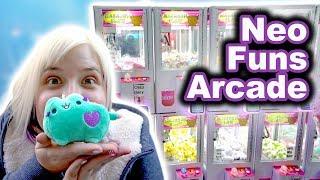 We played ALL the TINY claw machines at NeoFuns arcade!