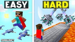 NOOB vs PRO: EASY TO HARD BUILD BATTLE CHALLENGE IN MINECRAFT