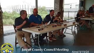 Jasper County Council Public Hearing Only 9/19/24