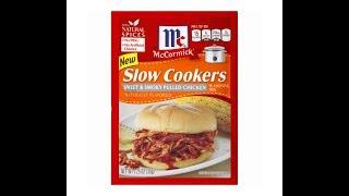 Slow cookers pulled chicken sandwiches