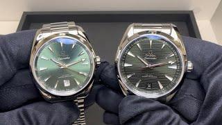 Which green dial Omega Aqua Terra?