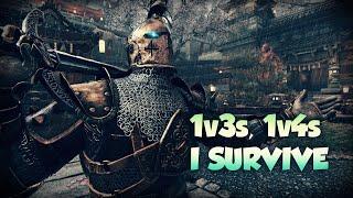 [For Honor] BUFFED Warden 1v3, 1v4 DESTROYING GANKS - Reworked Warden Gameplay