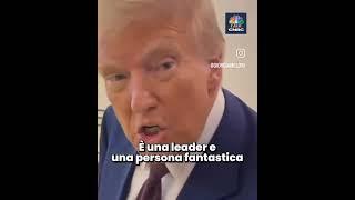 DONALD TRUMP SU GIORGIA MELONI