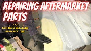 How To Straighten An Aftermarket Hood. 70 Chevelle Part 12