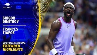 Grigor Dimitrov vs. Frances Tiafoe Extended Highlights | 2024 US Open Quarterfinal