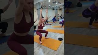 Chair Yoga pose and balance #chairyoga #chairpose #balancingyoga #yogaclass