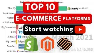 Top 10 Best Ecommerce Platforms 2021 | #shopify #squarespace