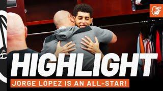 Jorge López Finds Out He's Going to the All-Star Game | Baltimore Orioles