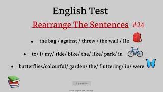 Learn English | English grammar | sentence structure | Rearrange The Sentences