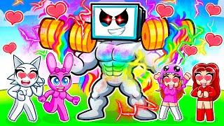 I BECAME HYPER BLOCKY To Rizz MY CRAZY SPRUNKI GIRLS In RAGE Gym Simulator...