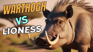 Warthog's Trying Teasing Lioness  | DPFunFacts