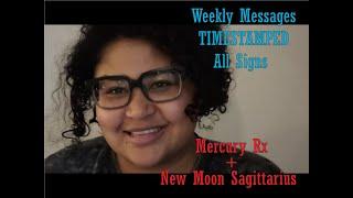 Weekly(11/25 - 12/1): All Signs - Mercury Rx, New Moon Sagittarius #astrology #tarot #weeklymessages