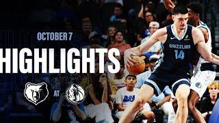 Memphis Grizzlies Highlights vs Dallas Mavericks