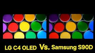 LG C4 OLED Vs. Samsung S90D OLED Side by Side Correction Video