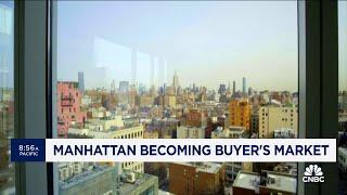 Manhattan real estate showing signs of becoming a buyer's market