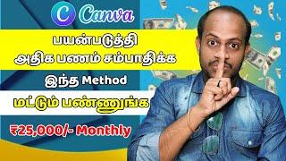 EARN ₹25,000/- How to earn money with Canva ? Freelancing for beginners / earn money online