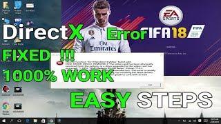 FIFA 17/18 Practice Arena Direct X Error Crash Fix Before The Match  2018