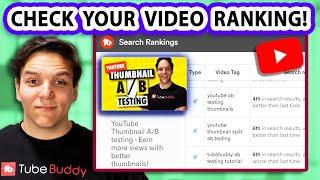 Are YOUR Videos Ranking in Search? Find out NOW - TubeBuddy Search Positions