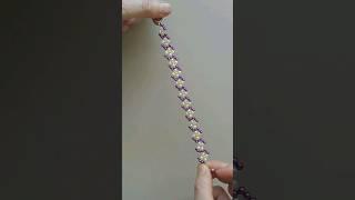 1 minute bracelet tutorial. Beaded bracelet tutorial.#short, #bracelettutorial ,#beading