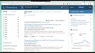 A3 - Literature Search Using Dimensions.ai