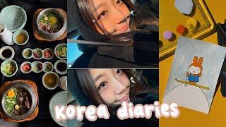 korea diaries | cute cafes & bars in seoul, lotte christmas market, counting down for the new year