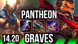 PANTHEON vs GRAVES (JGL) | Rank 3 Panth, 900+ games, Legendary | KR Grandmaster | 14.20