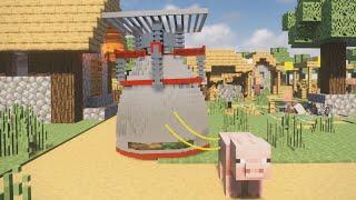 MEGA ROCKET BOOSTER in Realistic MINECRAFT Village in TEARDOWN