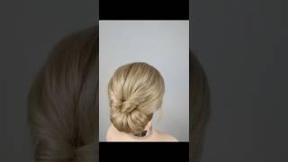 #hairstyle #How to do an elegant updo with short hair#KKhairstory