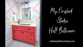 My Finished Studio Half Bathroom Remodel