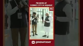 PM Modi At Science City In Gujarat's Ahmedabad To Take Part In A Program