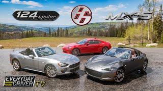 Fiat 124 vs 86 vs MX5 - Affordable Sports Cars | Everyday Driver TV Season 2