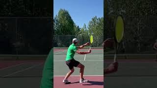 Strong inside out forehand#tennis #shorts