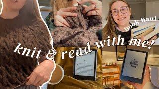 re-reading comfort series & knitting a sweater!!  week in my life vlog