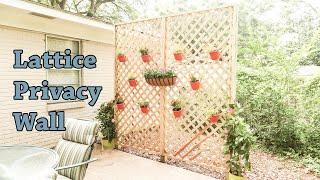 DIY Lattice Privacy Wall