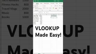 How to Use VLOOKUP in 20 Seconds! Excel Hack
