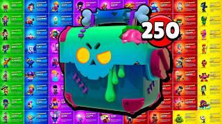 Abrí 250 Necrocajas GRATIS en Brawl Stars! Esto es TODO lo que Conseguí...