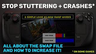 Steam Deck: Fix Stutter+Crashes In Large Open World Games With a Bigger Swap File