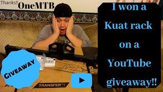 I won a Kuat Transfer 1 rack from OneMTB!!!