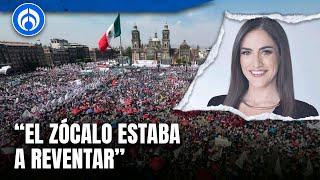 Pese a una nube negra, Sheinbaum pudo dar su discurso en el Zócalo: Danielle Dithurbide