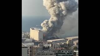 Beirut Port Explosion 4 August 2020. Slowest Frame Rate. انفجار ميناء بيروت بأبطأ سرعة عرض ممكنة.