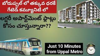 Luxury Apartments Flats for Sale in Boduppal 5 Minutes drive from Uppal Metro