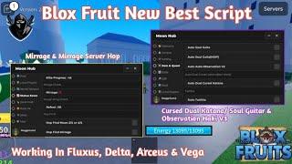 | Moon Hub | Blox Fruit New Best Script | Auto Mirrage Server Hop, Cursed Dual Katana/ Soul Guitar |