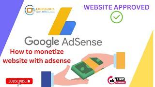 how to monetize website with adsense || how to monetize website with adsense 2024 #deepakwebit