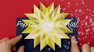 Last Minute Christmas Pop Up Card Tutorial