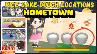 ALL RICE CAKE DOUGH LOCATIONS (HOMETOWN) (PLAY TOGETHER GAME)