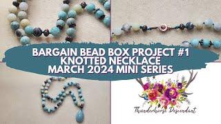 Bargain Bead Box Mini Series March 2024: Project 1 Knotted Necklace with Thunderhorse Descendant