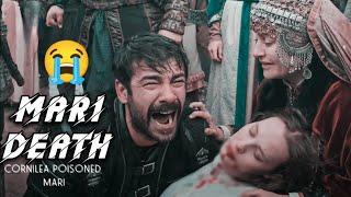  Cornilia mixed poison in Mari's food || mari death ||emotional turgut mari death scene