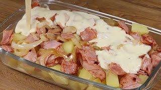 Do you have potatoes in your house? Prepare this delicious dinner in just a few minutes!