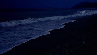 Olas del mar en la noche para dormir / relajacion natural 1080P_HD